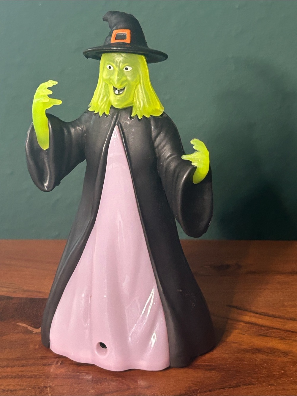 Halloween Witch Figurine - Black & Lime Green Home Accent